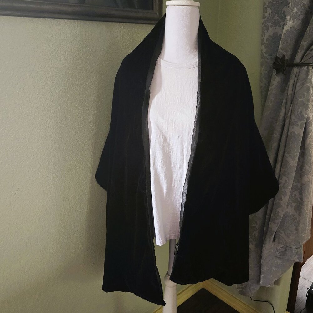 Black Velvety Formal Wrap